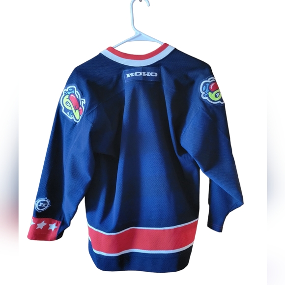 Blue jackets youth men jersey autographed long sieve large extra large hockey - Picture 3 of 7